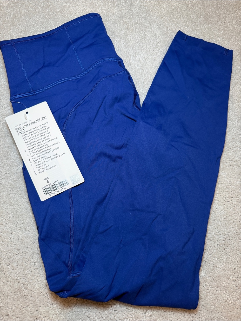 lululemon athletica Royal Blue High-Waist Leggings